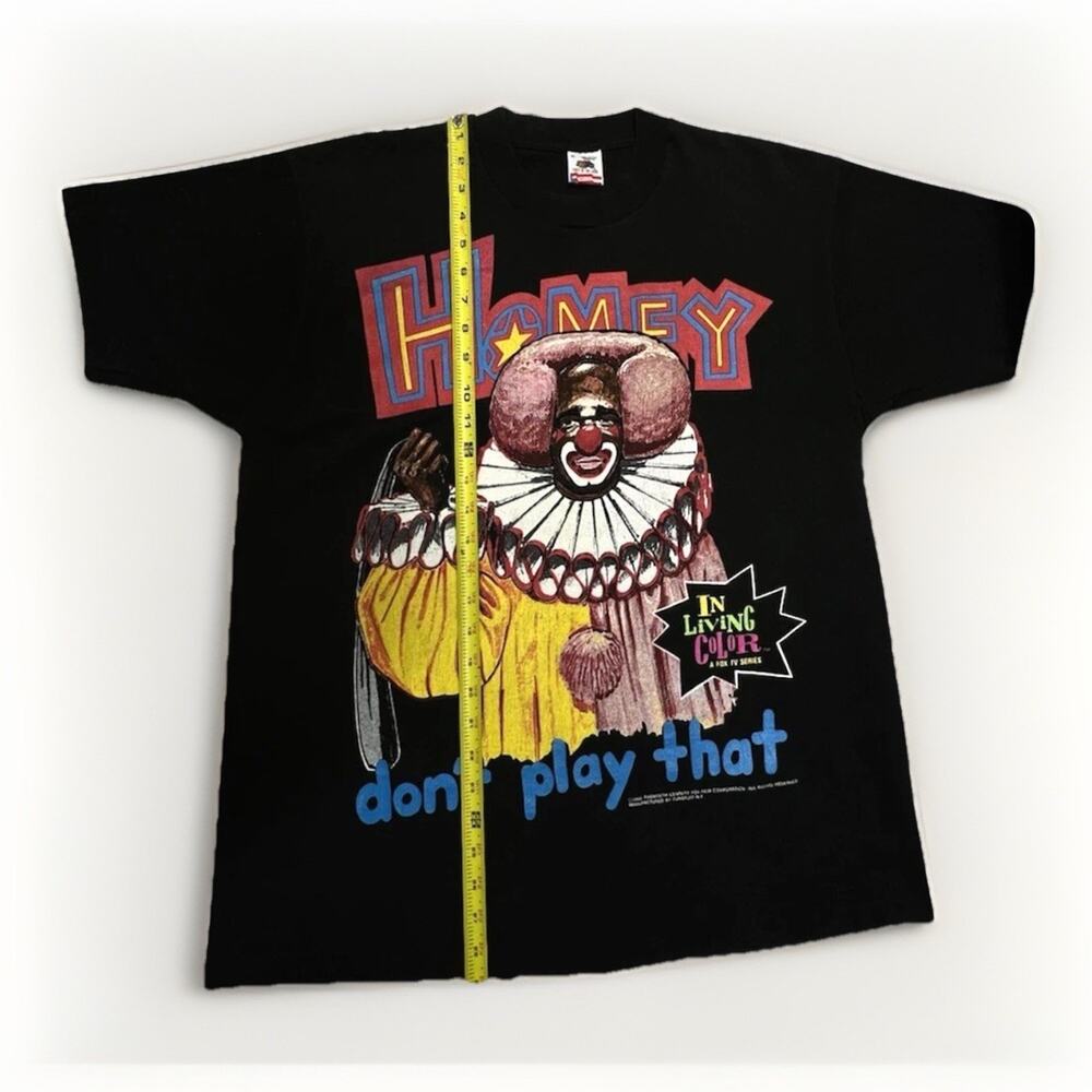 Vtg 1990 In Living Color Homey D Clown Shirt XL Fruit of the Loom Flag Tag USA - Picture 7 of 15